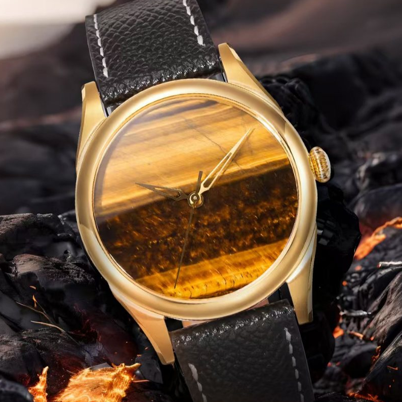 [Pre-order][Hi-Beat] HUASUO Elegance Stone Dress Watch 38MM Curve Sapphire PT5000 50M