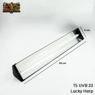 Lucky Herp หลอดไฟยูวีบี T5 หลอดไฟพร้อมราง UVB Strip Light Fixture หลอด T5 UVB พร้อมรางและสายไฟ ( 30cm / 60cm / 90cm )