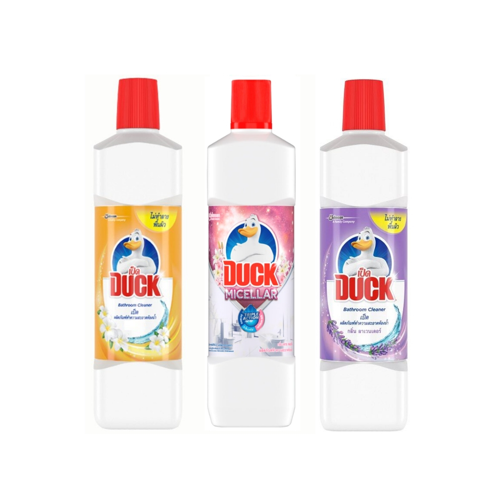 Duck เป็ด ไมเซลลาร์ ห้องน้ำ 450 มล. มี 3 สูตร ผลิตภัณฑ์ทำความสะอาดห้องน้ำ น้ำยาล้างห้องน้ำ พื้นห้องน้ำ กำจัดคราบ - รูปที่ 5