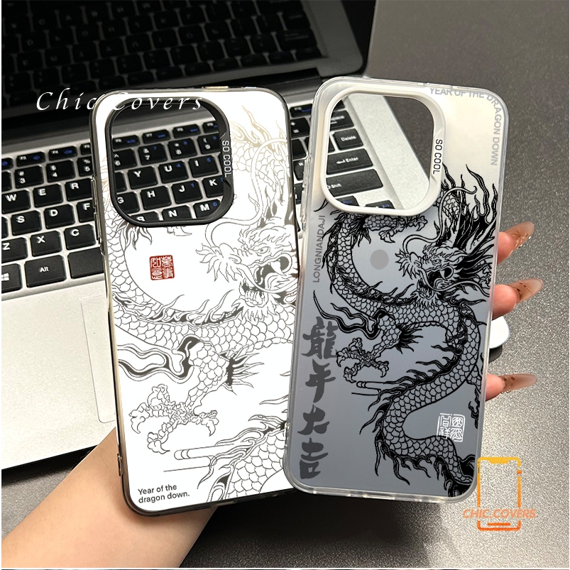 เคสโทรศัพท์ For Realme C20 C20A C11 C21Y C25Y C25S C12 C30 C35 C55 C67 5i 5S 6i C3 C53 C51 C51S Narzo20 โทเทมมังกร เคส