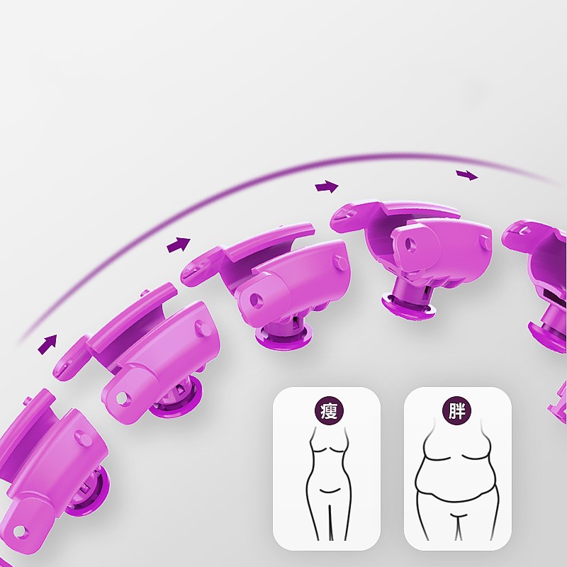 ฮูล่าฮูป ห่วงฮูลาฮูปอัจฉริยะ ถอดออกได้ นวดแม่เหล็กนับอัจฉริยะ อุปกรณ์ออกกำลังกายลดหน้าท้อง ลดน้ำหนักอย่างง่ายดาย - รูปที่ 4