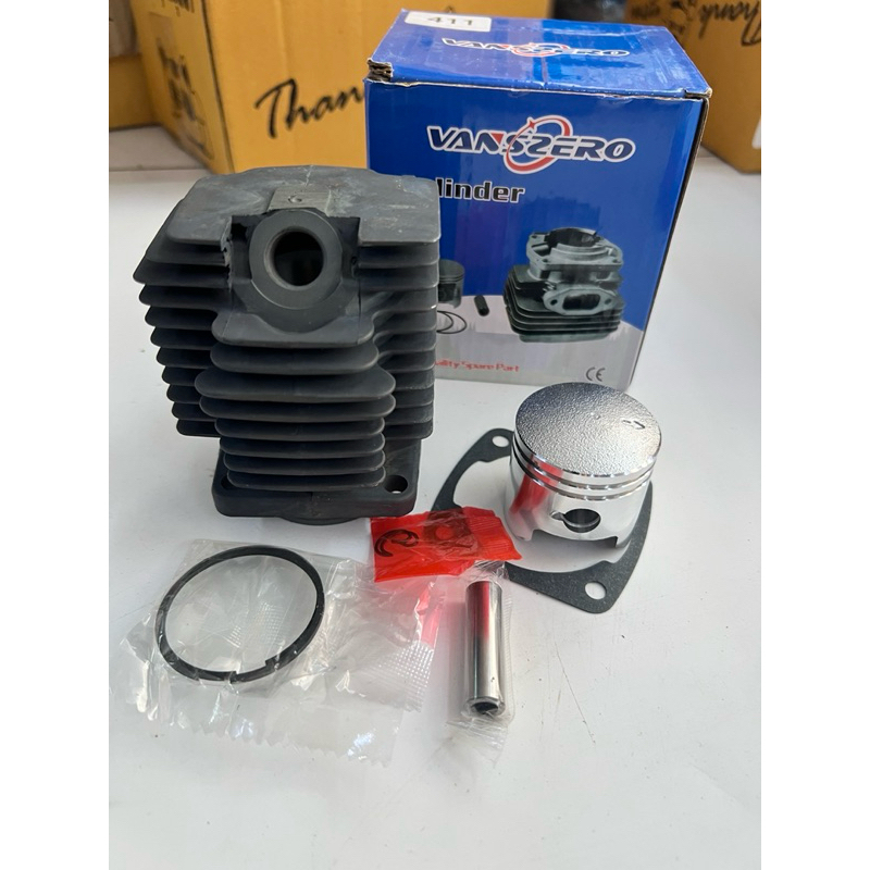 เสื้อสูบ RBC411 NB411 สีดำ vanzero ชุดเสื้อสูบ ครบชุด เครื่องตัดหญ้า 2จังหวะ - รูปที่ 2