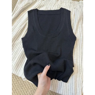 MQzz4289 *พร้อมส่ง* เสื้อกล้าม ไหมพรมผ้าร่อง ผ้านุ่มนิ่มมาก ใส่สบาย อกได้เยอะถึง 42 นิ้ว Freesize
