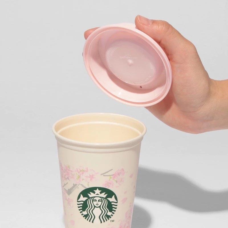 แก้วรียูส Starbucks Sakura 2025 พร้อมจุกหมี thumbnail 5