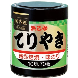 [พร้อมส่ง]Hamaotome Roasted Aji Nori Teriyaki 10 Packs 70Pสาหร่าย ญี่ปุ่น เทอริยากิปรุงรส 70 แผ่น รสชาติเข้มข้น กลมกล่อม