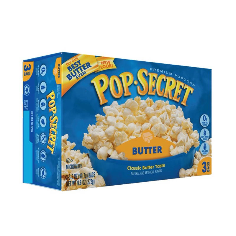 ป๊อปซีเคร็ต ป๊อปคอร์นรสเนย Pop Secret Butter Popcorn 272g.