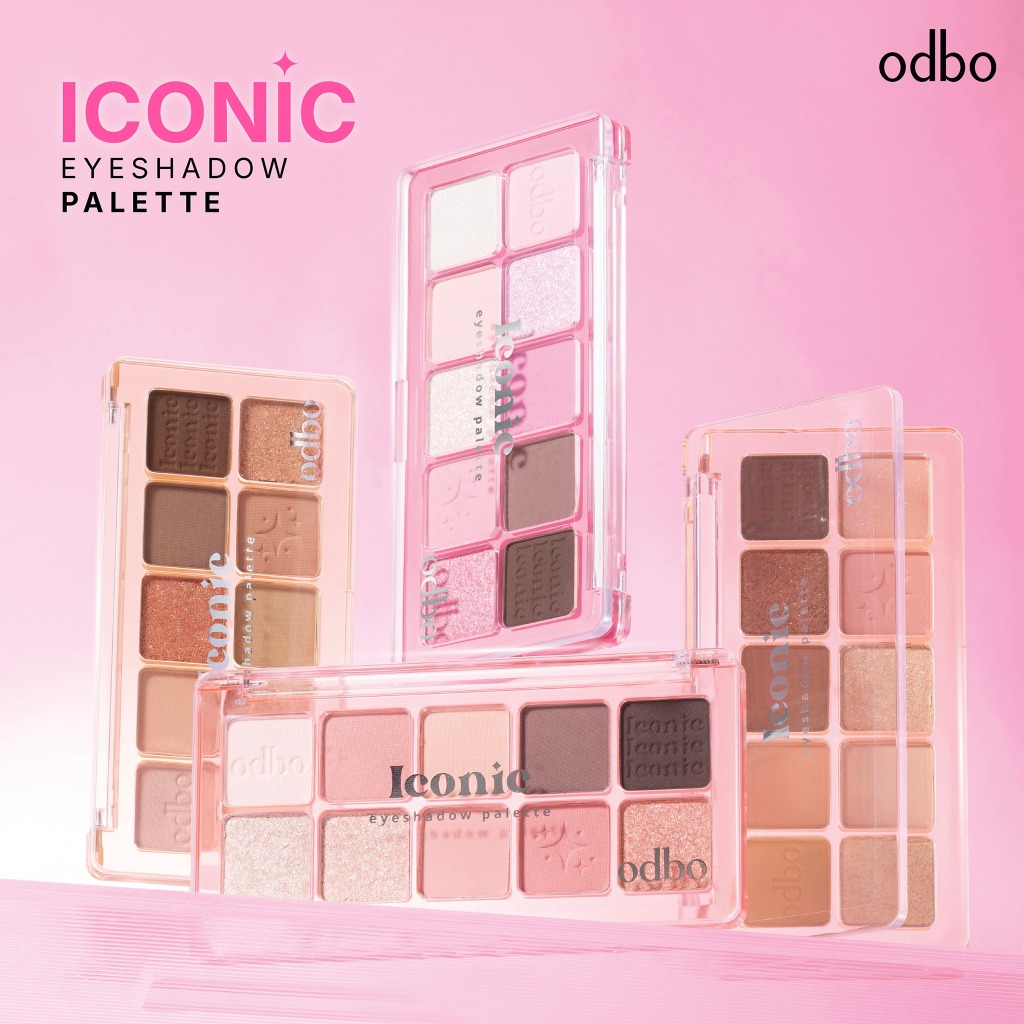 ODBO OD2029 iconic palette eyeshadow อายแชโดว์10สี  เนื้อชิมเมอร์และแมทท์ สีชัด เกลี่ยง่าย ติดทน