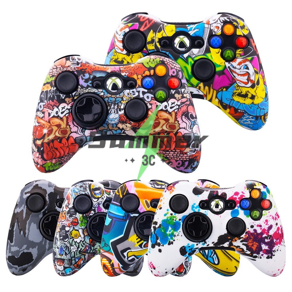 Summer สำหรับคอนโทรลเลอร์ Xbox Series X/S เคสซิลิโคนอ่อนนุ่มแบบคลุมผิว ป้องกันเหงื่อ กันลื่น
