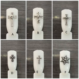 A2.[88แบบให้เลือก][ถุงละ 10 ตัว]🕇 ✝️อะไหล่สีทองตกแต่งเล็บ กางเขน✟✞🕇 สิงโต ค่าาา ถุงบรรจุ 10 ชิ้น พร้อมส่งจากไทยจ้าา