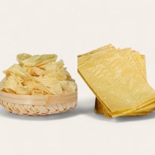 ฟองเต้าหู้แห้ง เต้าหู้แผ่นใหญ่ เต้าหู้แผ่นเส้นเล็ก 600กรัม ใ…