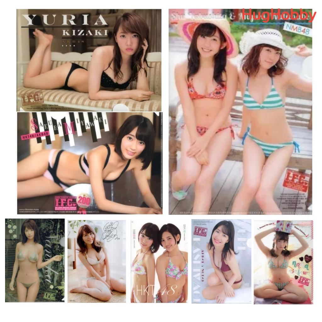 [ขายเหมา 8 แผ่น] มือ2 แฟ้มใส (B5) ศิลปิน/ไอดอลหญิง (ชุดว่ายน้ำ) AKB48/HKB48/NMB48/SKE48 #1 J-Pop ของ