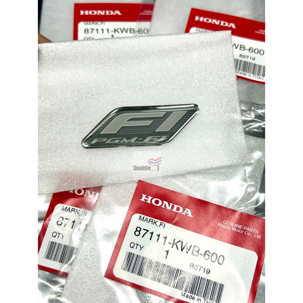 HONDA สติ๊กเกอร์ FI เครื่องหมาย Fi สีดำ แท้เบิกศูนย์ ติดรถมอเตอร์ไซค์ได้ทุกรุ่น