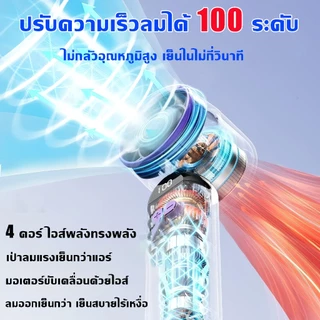 🧊วินาทีลดลง16°🧊พัดลมมือถือไร้สายแบบพกพา 60,000mAh มอเตอร์ลดเสียงจากเยอรมัน ปรับความเร็วได้100ระดับ จอแสดงผลพลังงาน LED