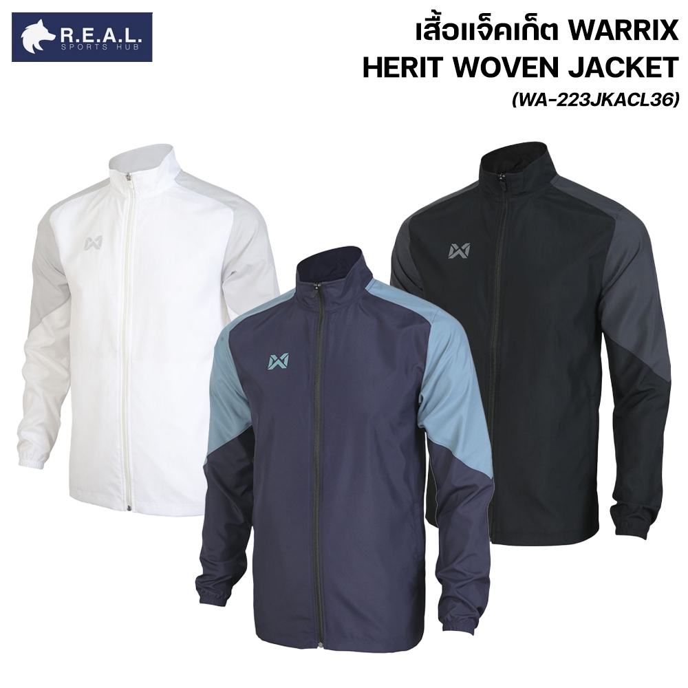 เสื้อแจ็คเก็ต WARRIX Herit Woven Jacket [wa-223jkacl36] ของแท้ 100%