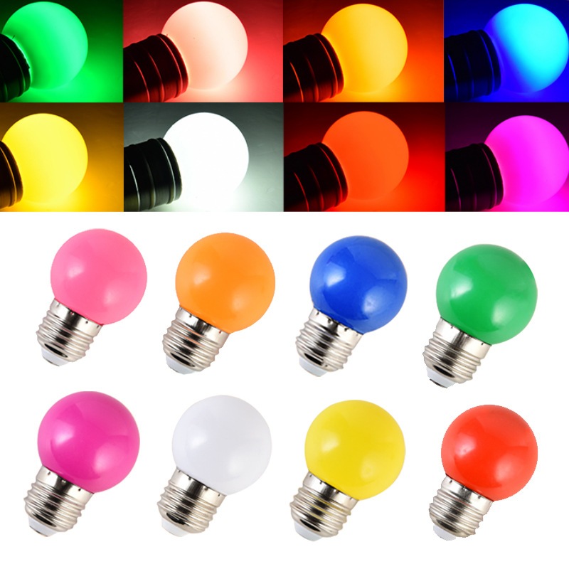 หลอดปิงปองหลากสี LED 3Wห้อยกันน้ำได้ งานดี คุณภาพสูง ประหยัดไฟ ขั้วE27 ใช้งานกลางแจ้งได้งานดี