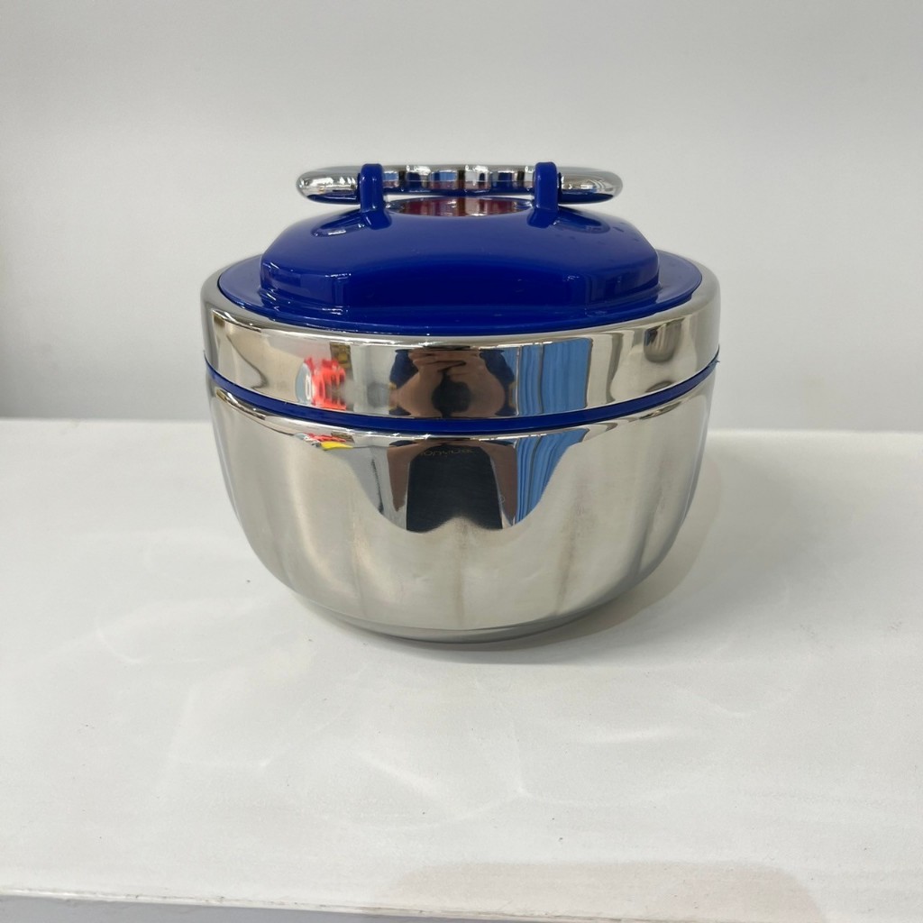 กล่องใส่อาหาร สแตนเลส มีหูหิ้ว สีน้ำเงิน CY-900GS-A