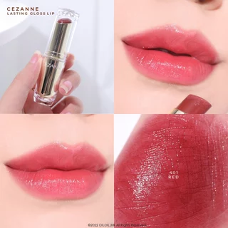CEZANNE Lasting Gloss Lip ลิปสติกเนื้อกลอส สีฉ่ำวาว