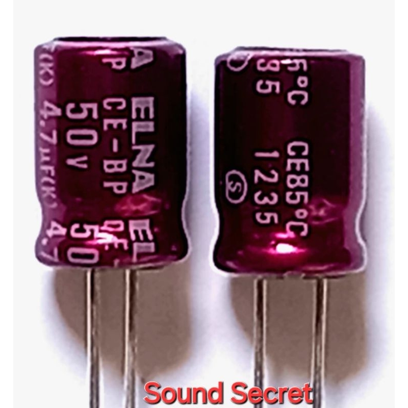 1 pcs คาปาซิเตอร์ 4.7uf 50v BP ELNA ชนิดไม่มีขั้ว Audio เกรด
