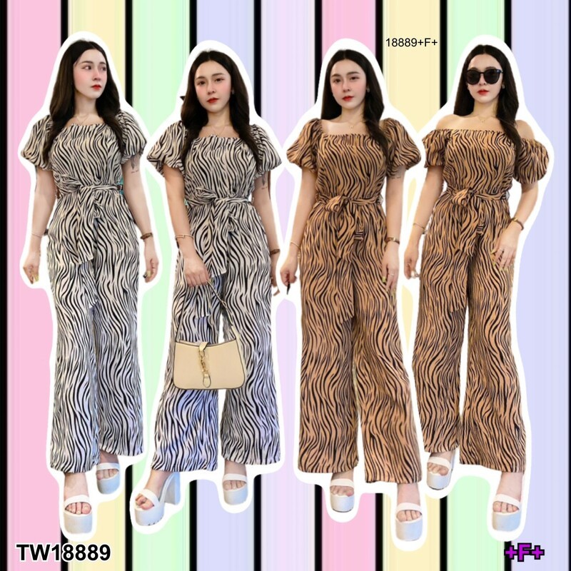PP 18889 Jumpsuit ชุดจัมสูทกางเกง complete look