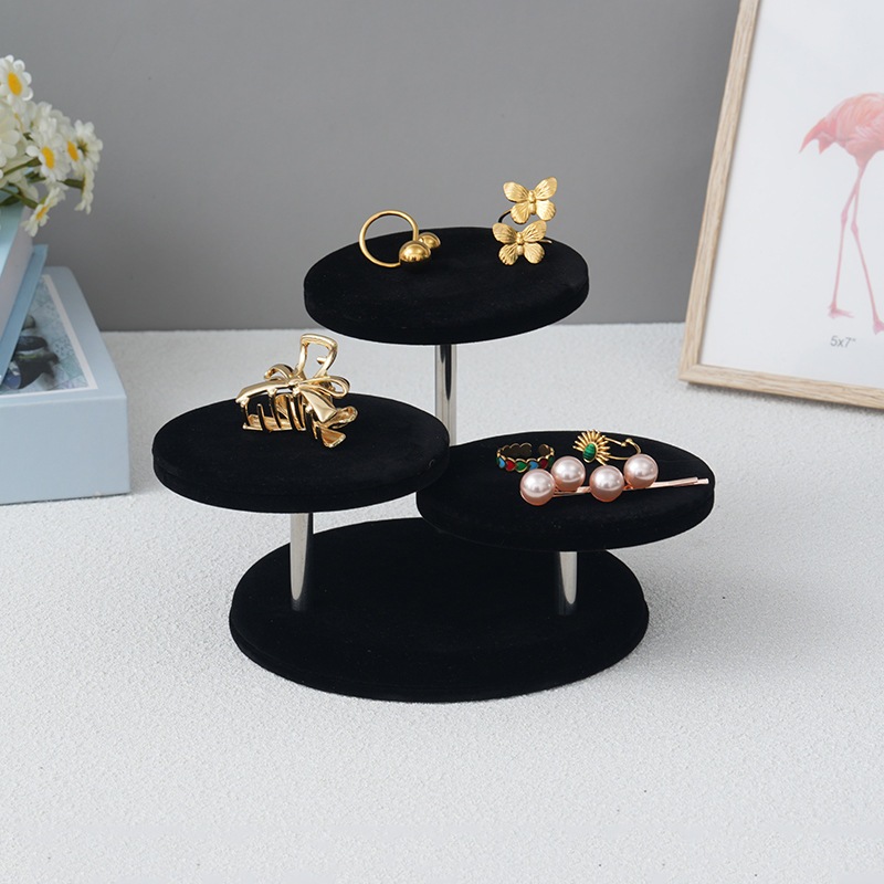 【ugg_mall】ชั้นวางเครื่องประดับ สร้อยข้อมือ นาฬิกา ทรงกลม 3 ชั้น