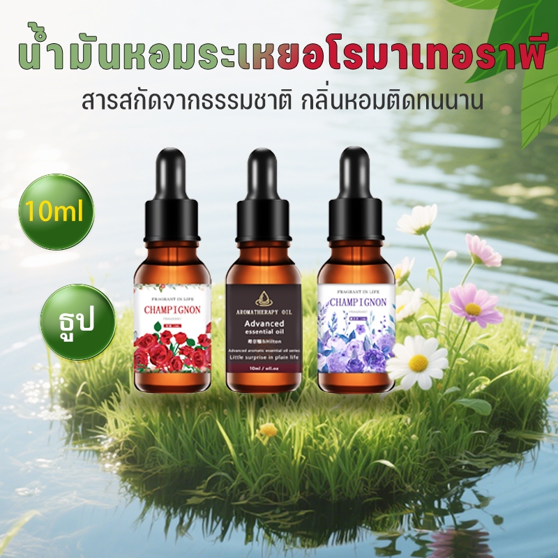 น้ำมันหอมระเหย น้ำมันอโรม่าหอมระเหย  10ml 3 กลิ่น น้ำมันอโรม่าหอม กลิ่นธรรมชาติ น้ำมันอโรมา สำหรับเครื่องเพิ่มความชื้น