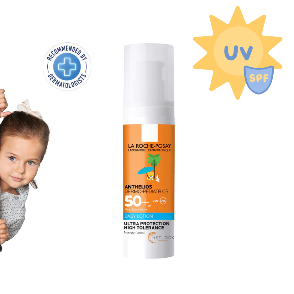 LA ROCHE-POSAY Anthelios Dermo-pediatrics Baby Lotion SPF50 UVA-PF39 50ml โลชั่นกันแดดเด็ก #6487
