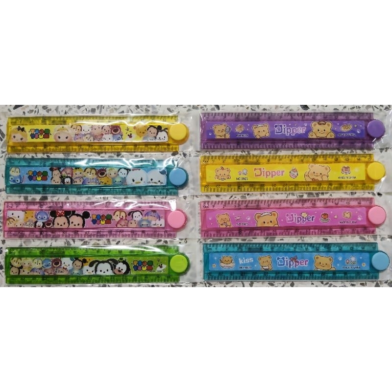 ไม้บรรทัดพับได้ลายการ์ตูน (30cm.)