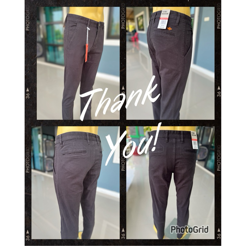 กางเกงขายาวผู้ชาย(Doc- style) ขากระบอก เป็นผ้ายืดได้นิดหน่อย ใส่ทำงาน ใส่เที่ยว งานป้ายสวย