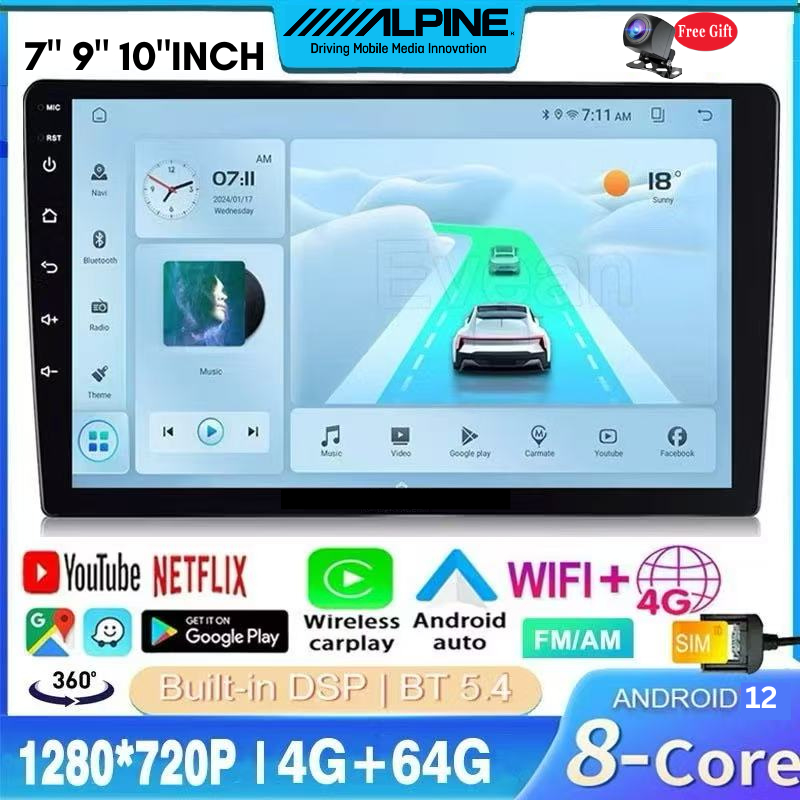 🔊รับประกัน 10 ปี🔊 หน้าจอ 𝘼𝙇𝙋𝙄𝙉𝙀 𝗜𝗡𝗘-𝗔𝗫𝟴𝟬𝟳 [RAM6GB + ROM128GB] คุณภาพเสียงความละเอียดสูง รองรับกล้องรอบด้าน หน้าจอแท้,.
