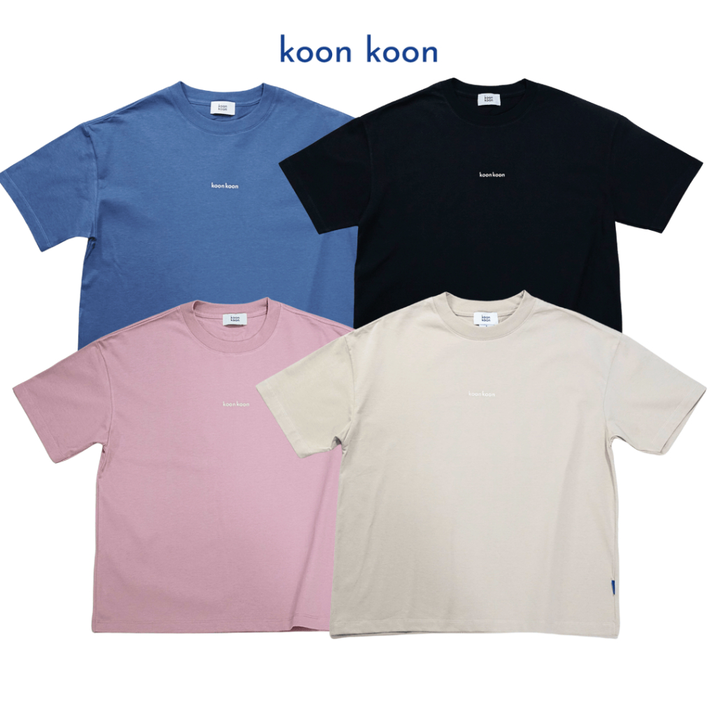 KOON KOON  เสื้อโอเวอร์ไซส์ เสื้อสีพื้น รุ่น Basic T-Shirt ทรงสวย ใส่สบาย ให้ความมินิมอล | Oversize T-Shirt