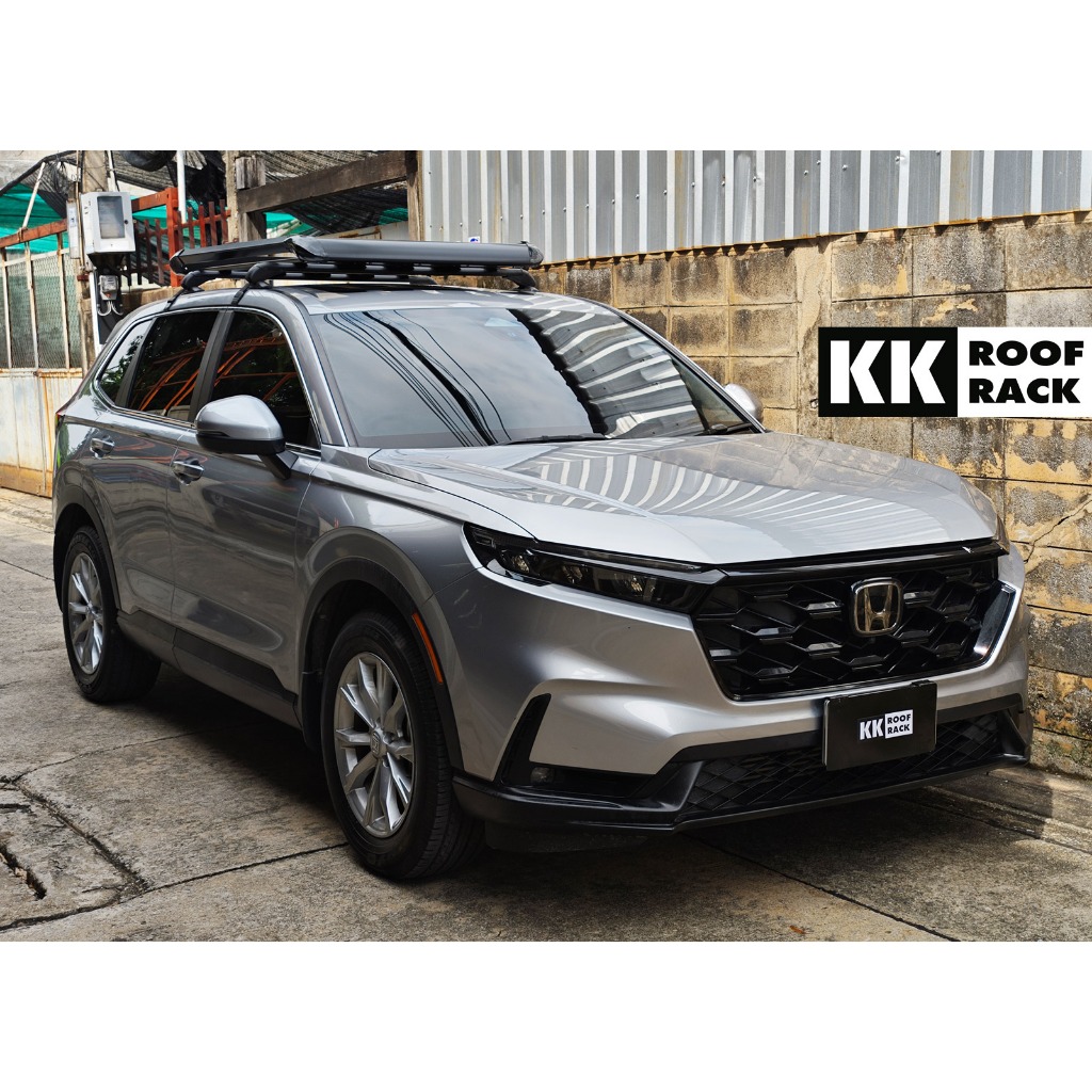 แร็คหลังคา ถาดอลูมิเนียม Honda CR-V G6 G5 G4 ของใหม่ ไม่เจาะหลังคา CRV [B0-0M]