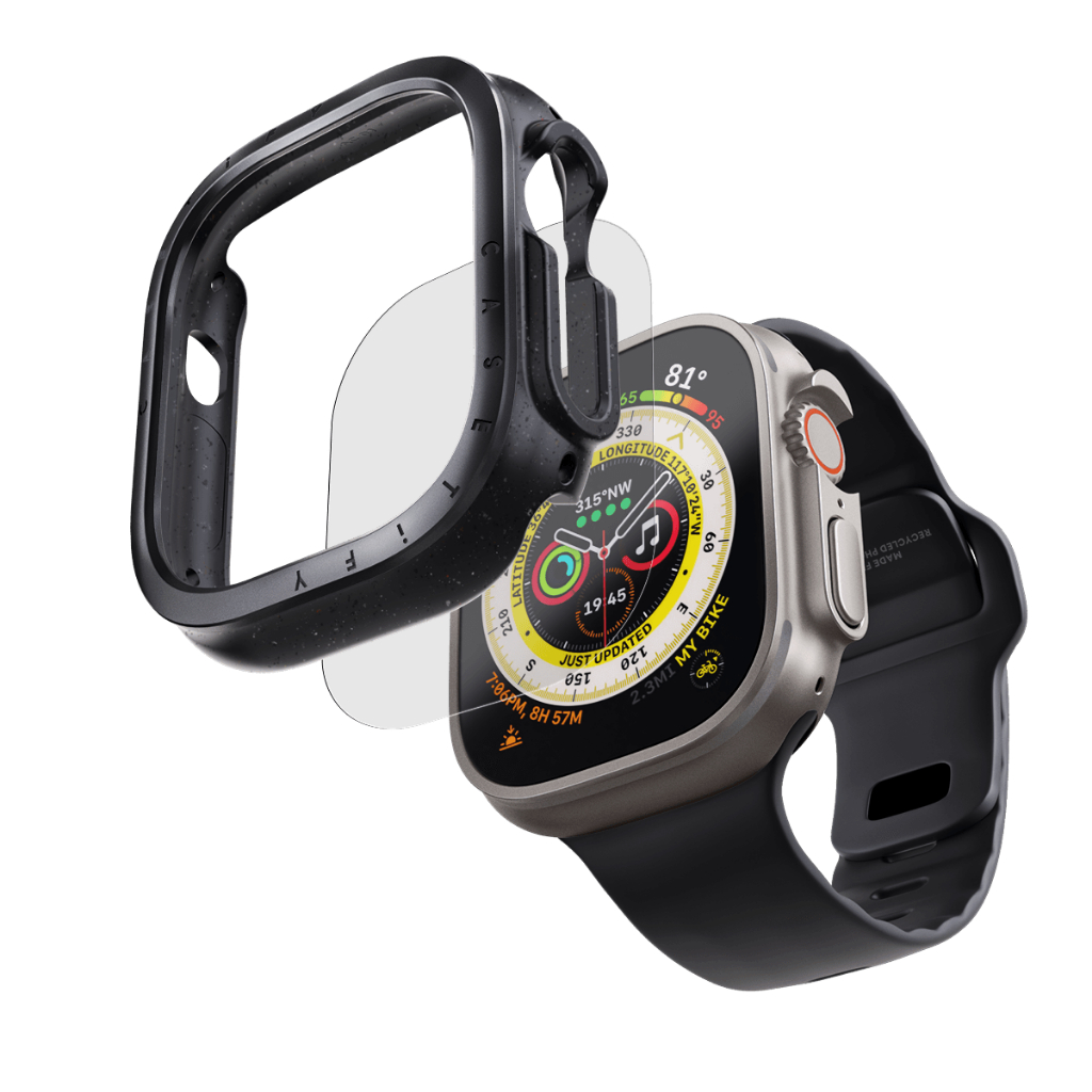 [⌚พร้อมส่ง⌚] CASETiFY | Apple Watch - Metallic Impact Case with Screen Protector