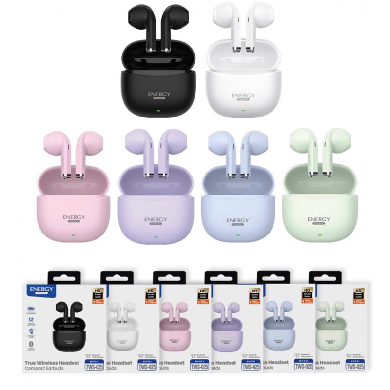หูฟัง Bluetooth Earbuds Energy TWS-025 (Ture Wireless Headset Compact Earbuds)