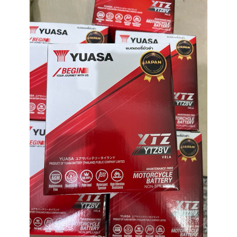 แบตเตอรี่ยัวซ่า YTZ8V/12V Battery Yuasa 8V