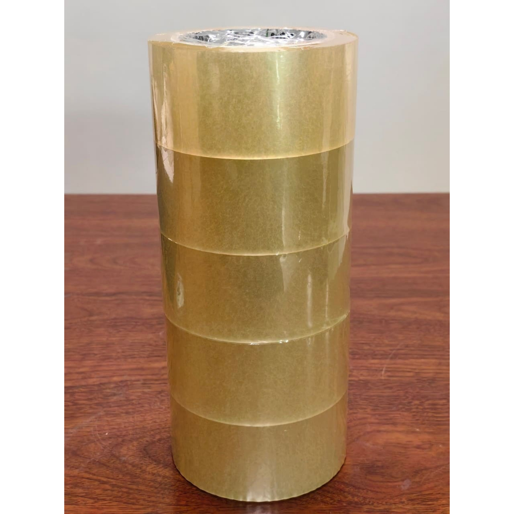 เทปกาว opp สีใส,น้ำตาล หนา 40 ไมครอน กว้าง 2 นิ้ว ยาว 100 หลา ( 1แถว5ม้วน ) จัดส่งในระบบ shopee ส่งเร็วส่งถูก!! - รูปที่ 2