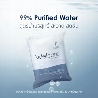 [Official] ทิชชู่เปียก Welcare Hygienic Wet Wipes ทำความสะอาดผิว สูตรไฮจีนิคไวพส์ ยกลัง 36 ห่อ
