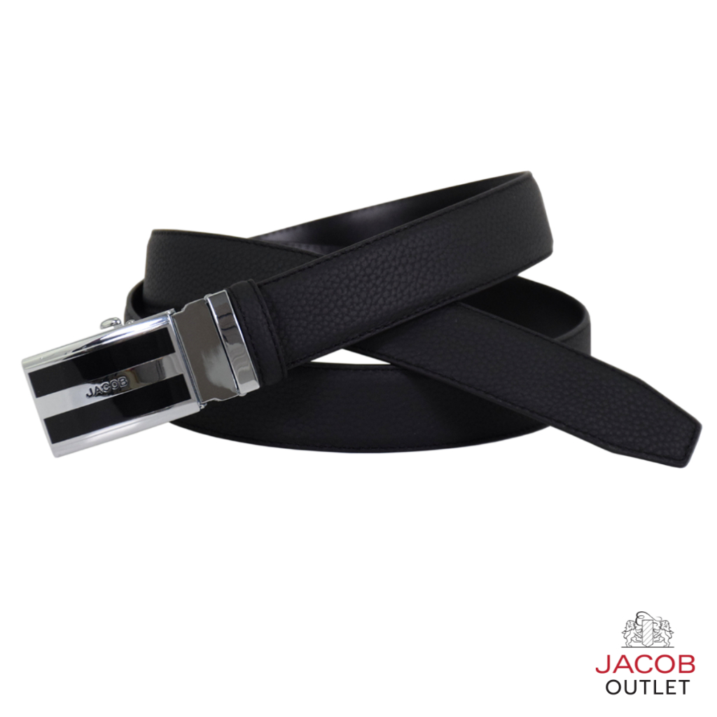 JACOB เข็มขัดผู้ชาย หนังนิ่มอัดลาย - รุ่น 52239