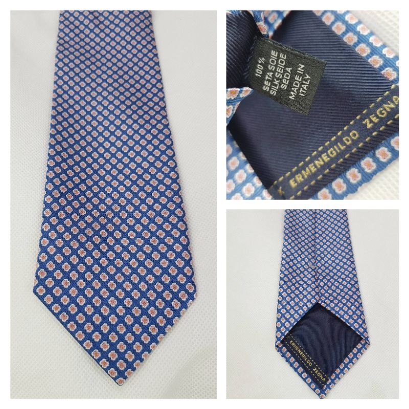 ERMENEGILDO ZEGNA 100% Silk Necktie
