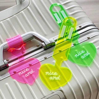 ป้ายแท็กกระเป๋าเดินทาง สีชมพู อุปกรณ์เสริม สําหรับของขวัญที่ดีที่สุด