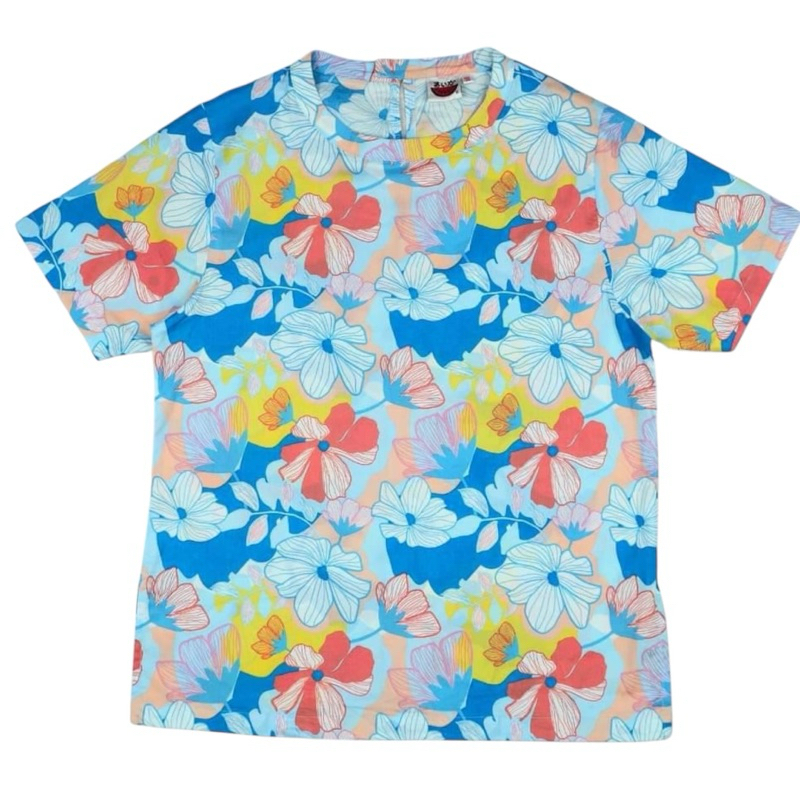 เสื้อแตงโมคอจีนกระดุมผ่าหน้าผ้าป่านมัสลิน(ไม่ยืด)