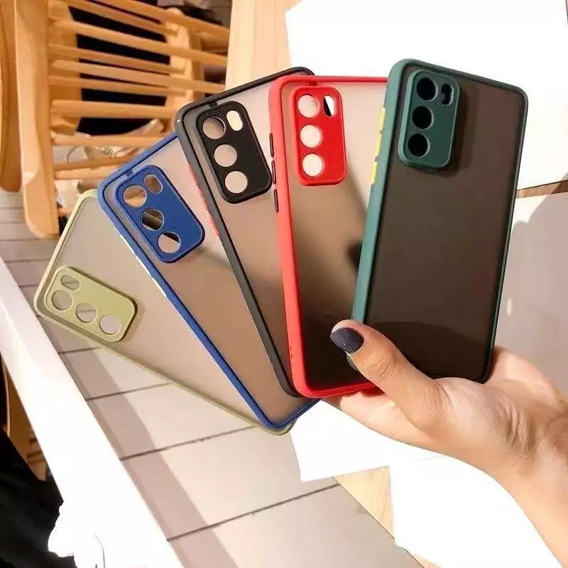 เคสขอบสีหลังแบบขุ่น ใช้สำหรับ Vivo V19 Y11 Y12 Y15 Y17 Y95 Y93 Y91I Y91C Y1S Y20 Y20S Y20I V15 Y33T เคสขอบลังด้าน