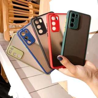 เคสขอบสีหลังแบบขุ่น ใช้สำหรับ Vivo V19 V17 Y11 Y12 Y15 Y17 Y95 Y93 Y91I Y91C Y1S Y20 Y20S Y20I V15 Y33T เคสขอบลังด้าน