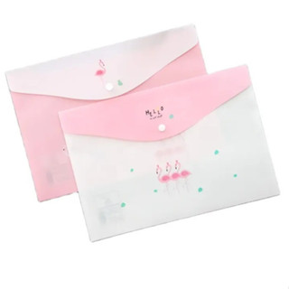 🔥12 ใบ A4สุ่มลายการ์ตูน (2201)🔥 A4แฟ้มเก็บเอกสารกระดุมพลาสติ…