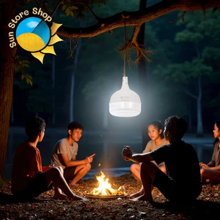 ไฟตุ้มพกพา 120W ปรับไฟได้ 3 โหมด มีแสงขาวและแสง วอร์มไวท์ หลอดไฟ LED ชาร์จไฟได้ รุ่น TSM-0120