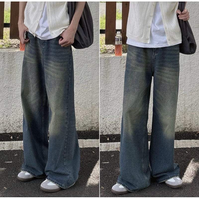 Inyourstyles.brand Rusty Jeans กางเกงยีนส์ทรงกระบอกใหญ่พิเศษ สีสนิม