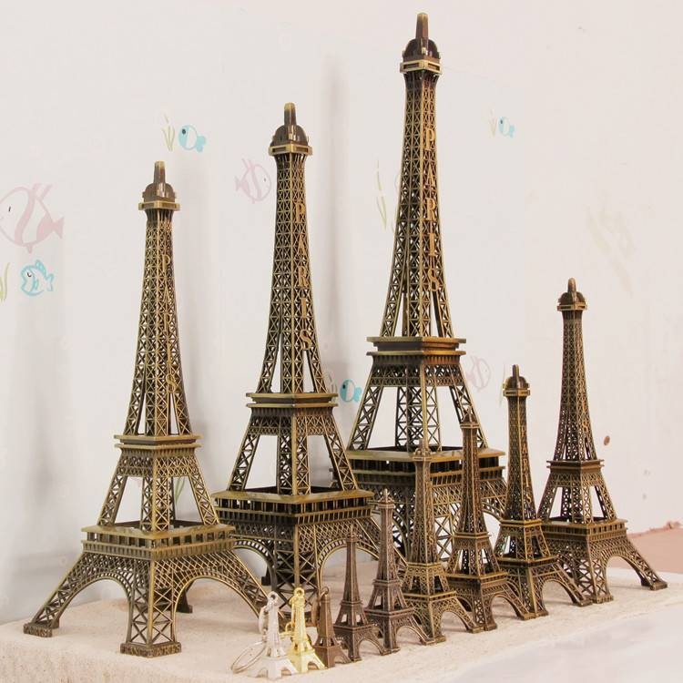 SKY หอไอเฟลจำลอง โมเดลไอเฟล มี 4 ขนาด 38/48cm ฟอไอเฟล จำลอง โมเดล ไอเฟลทาวเวอร์ งานโลหะ แข็งแรง สวยงาม Eiffel Towe - รูปที่ 4