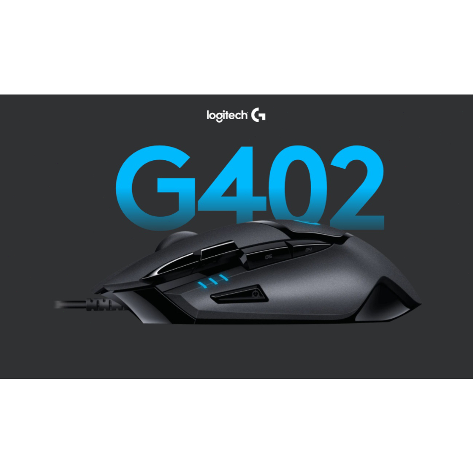 Logitech G402 Hyperion Fury FPS Gaming Mouse ( เมาส์เกมมิ่ง ) เมาส์สำหรับเล่นเกมอีสปอร์ต
