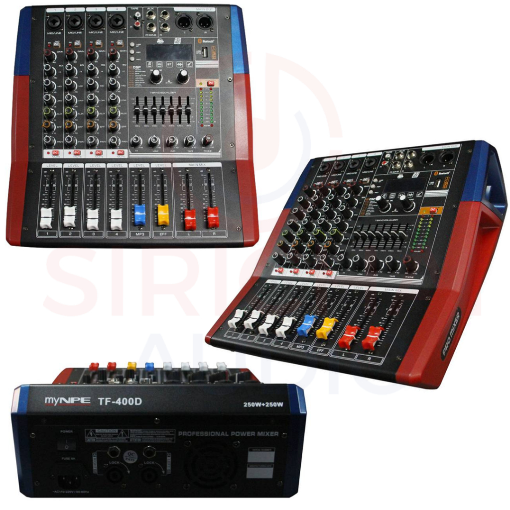 เพาเวอร์มิกเซอร์ NPE รุ่น TF400D (POWER MIX 4MONO 250W*2)