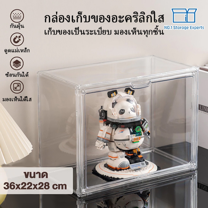 On Time ตู้โชว์ตุ๊กตา กล่อง กล่องฟิกเกอร์ Labubu ตู้ใส่โมเดล ตู้โมเดล ตู้โชว์ตุ๊กตา กล่องโมเดล 3 ชั้น ของสะสม กล่องใส