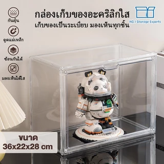 On Time ตู้โชว์ตุ๊กตา กล่อง กล่องฟิกเกอร์ Labubu ตู้ใส่โมเดล ตู้โมเดล ตู้โชว์ตุ๊กตา กล่องโมเดล 3 ชั้น ของสะสม กล่องใส